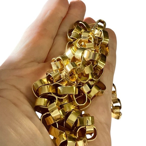 Napier Gold Toned Metal Link Belt Or Necklace Vintage main image 10